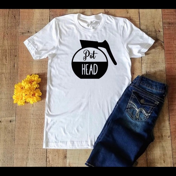 Bella Canvas Tops - Pot head (coffee) T-shirt 😂😂😂 unisex